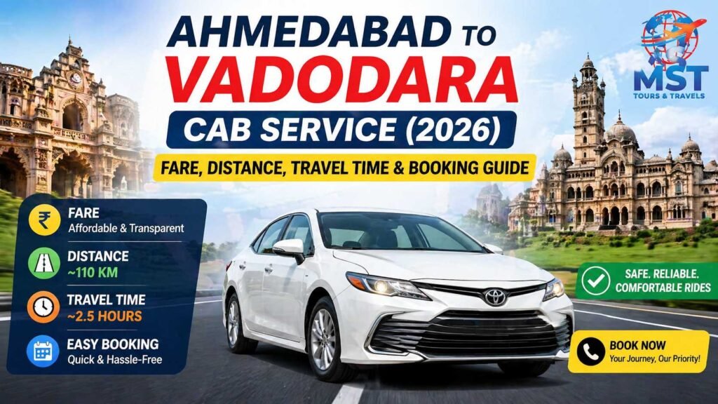 Ahmedabad to Vadodara Cab Service (2026)