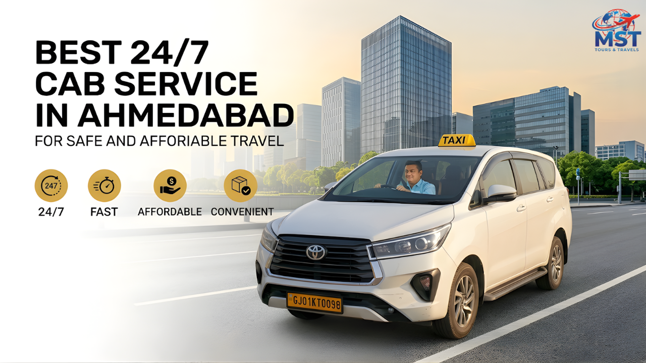 Best 24/7 Cab Service in Ahmedabad for Safe and Affordable Travel