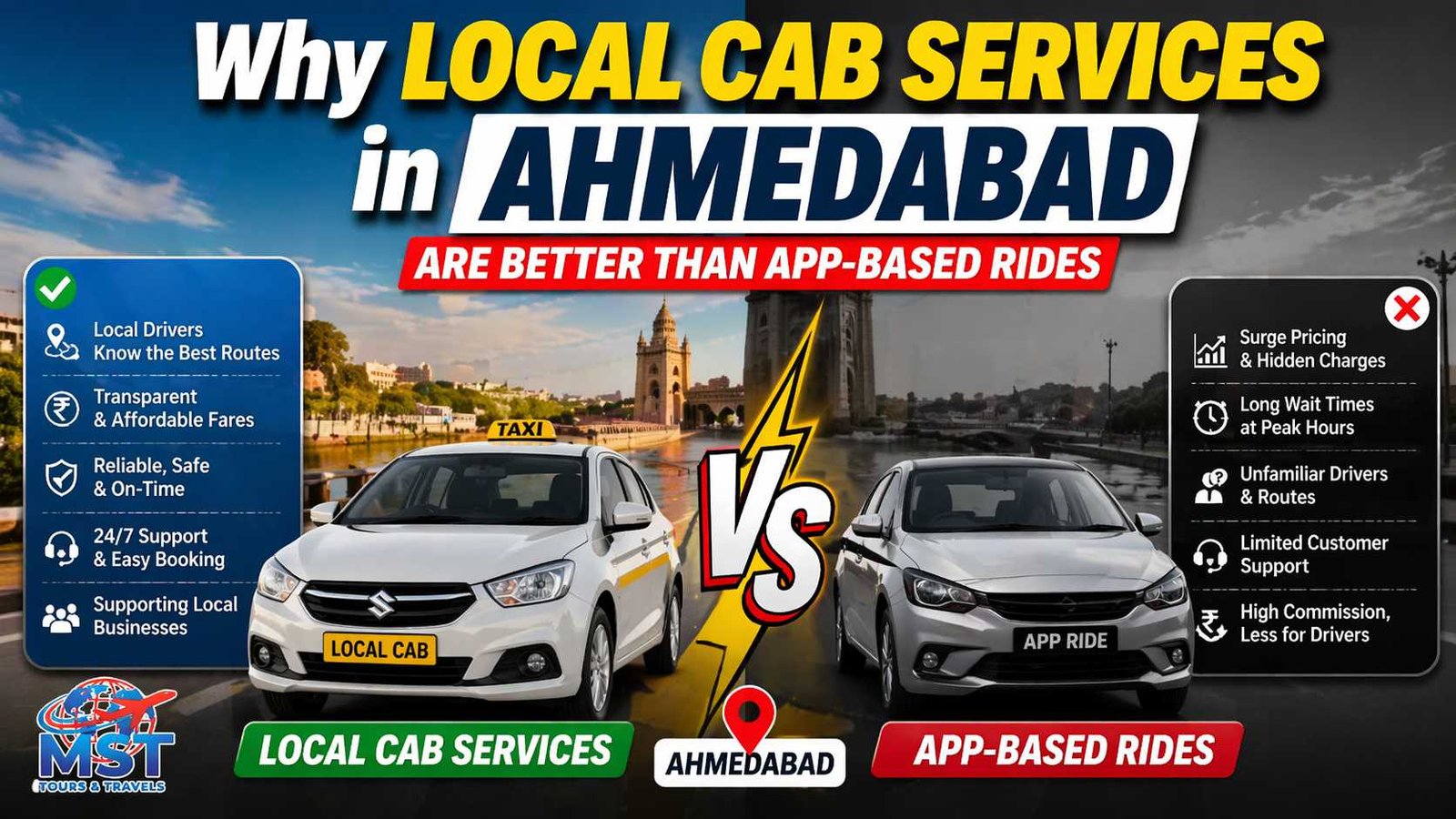 Local Cab Services in Ahmedabad