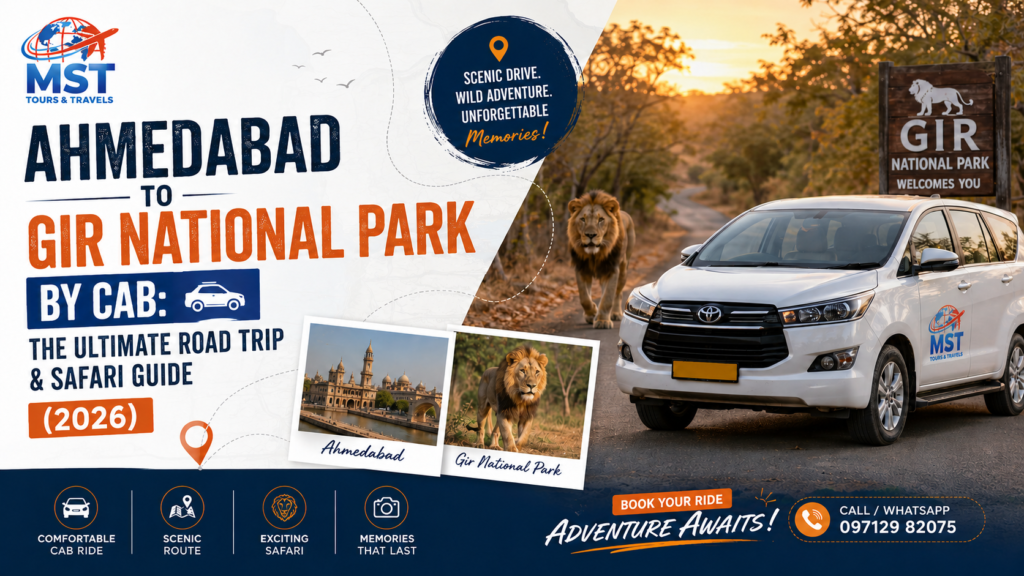 Ahmedabad to Gir National Park cab