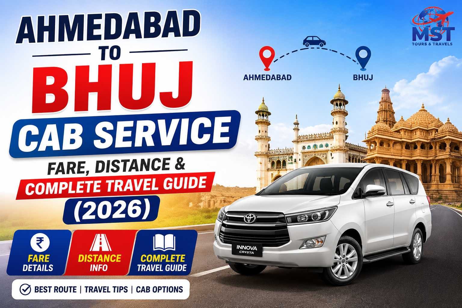 Ahmedabad to Bhuj Cab Service