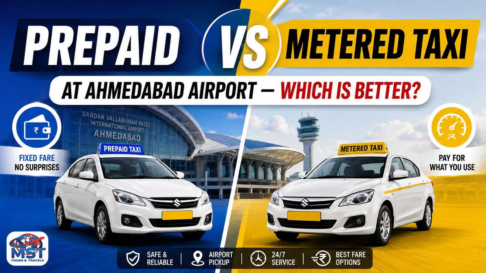 Prepaid vs Metered Taxi at Ahmedabad Airport